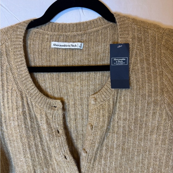 Abercrombie & Fitch Mocha Cardigan Size Small NWT - Picture 6 of 15